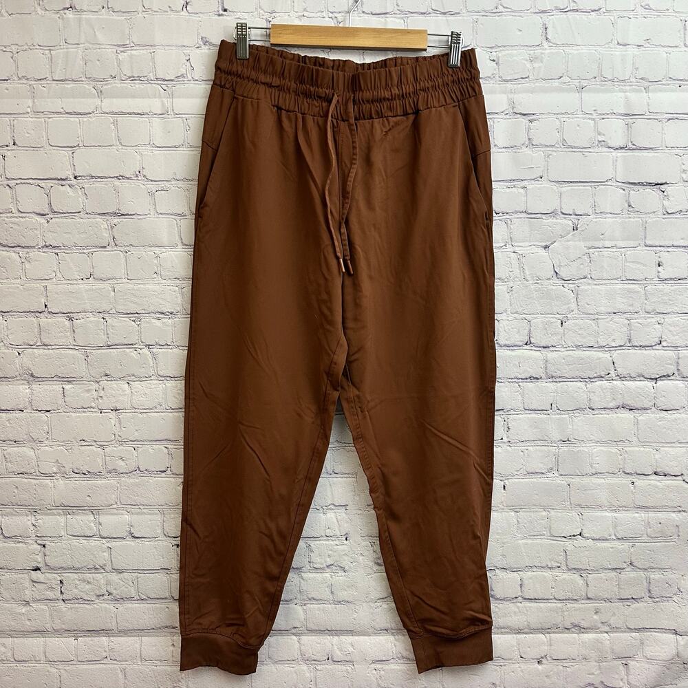 Member's Mark Men's Travel Jogger Pants Brown Large Drawstring Waist Comfort